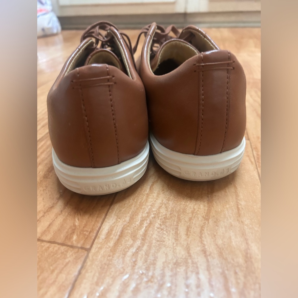 COLE HAAN Grand OS Shoes Crosscourt Sneaker Tan Oxford C26521 Mens 13 M $170 - Picture 5 of 8